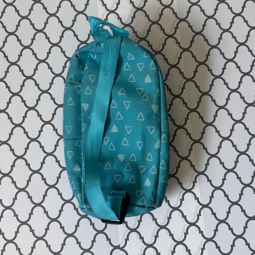 Teal Geometric Pattern Backpack - Picture 2 of 3